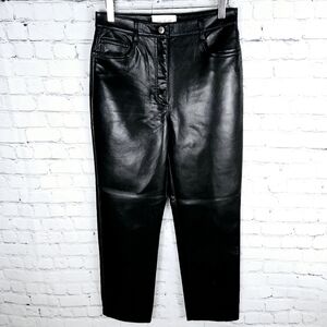 WILFRED ARITZIA | The Melina high rise straight leg vegan faux leather pants